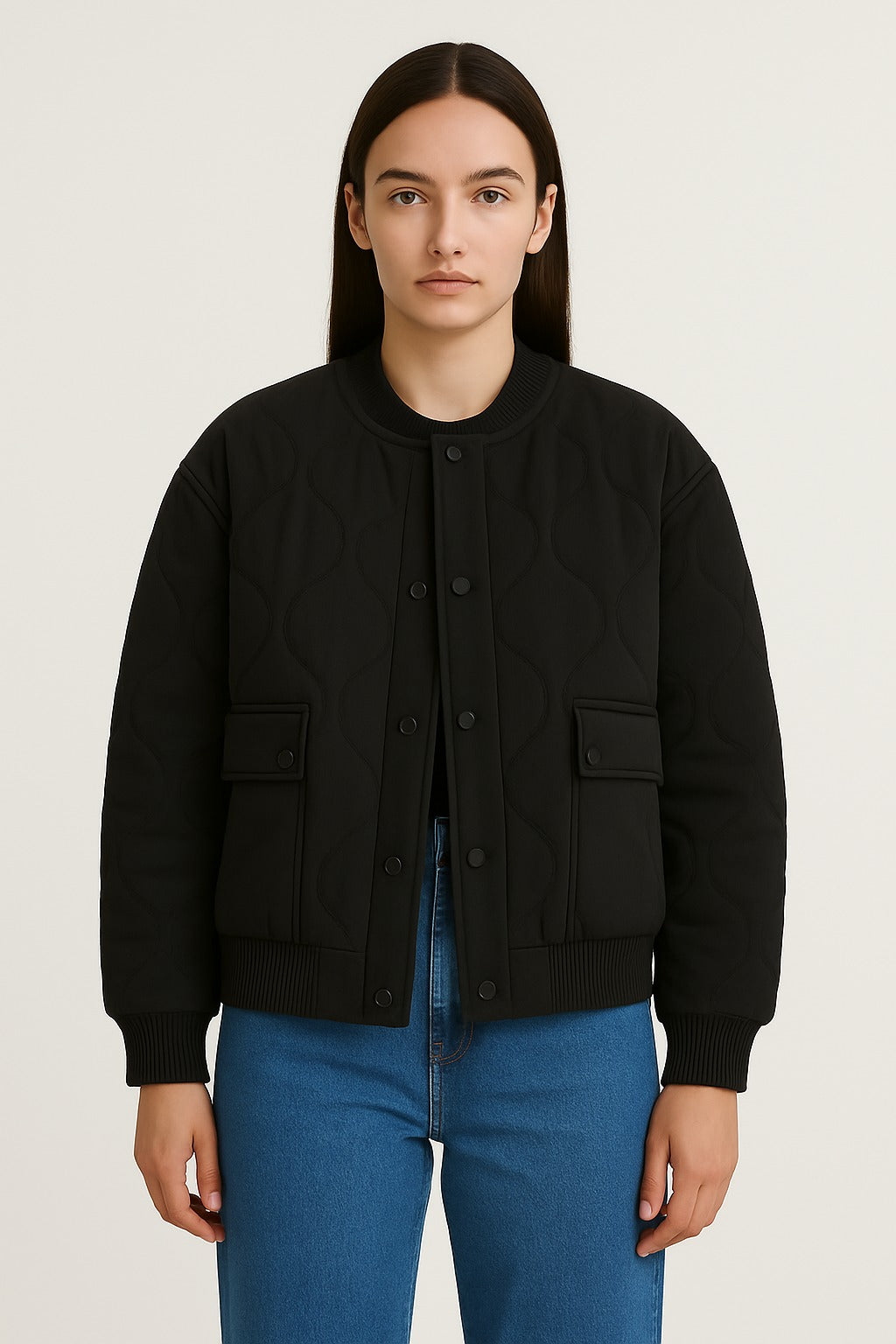 Keisha | Quilted Bomber Jacket