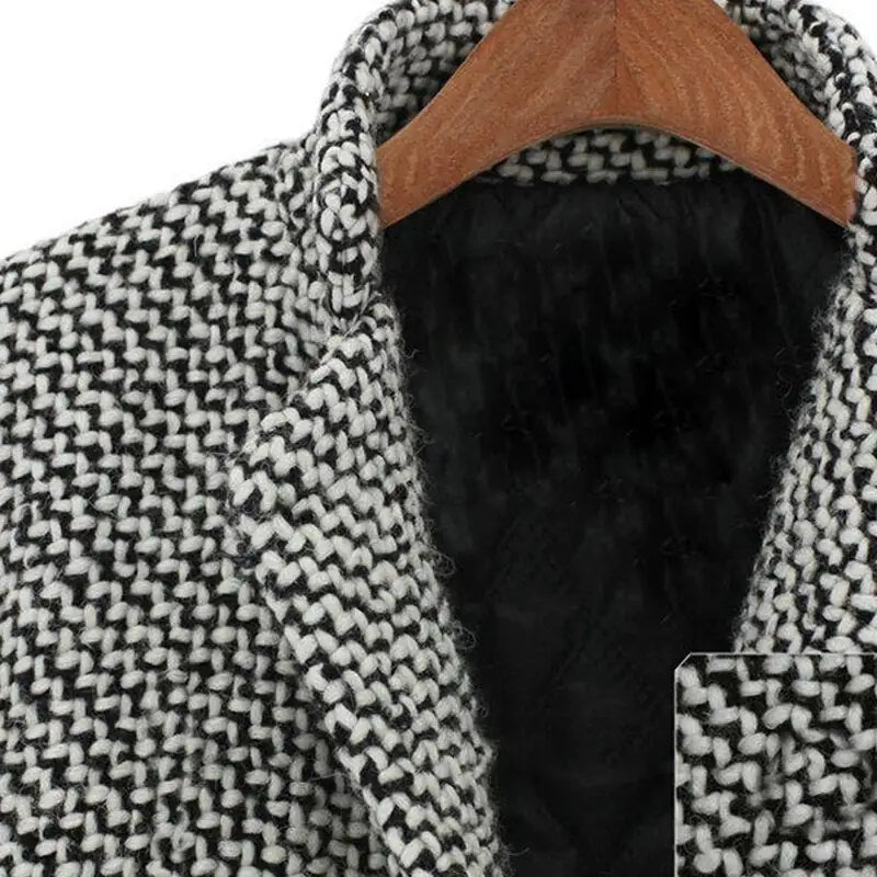 Myesha | Herringbone Lapel Coat
