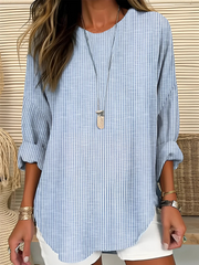 Evalee | Textured Round-Neck Tunic