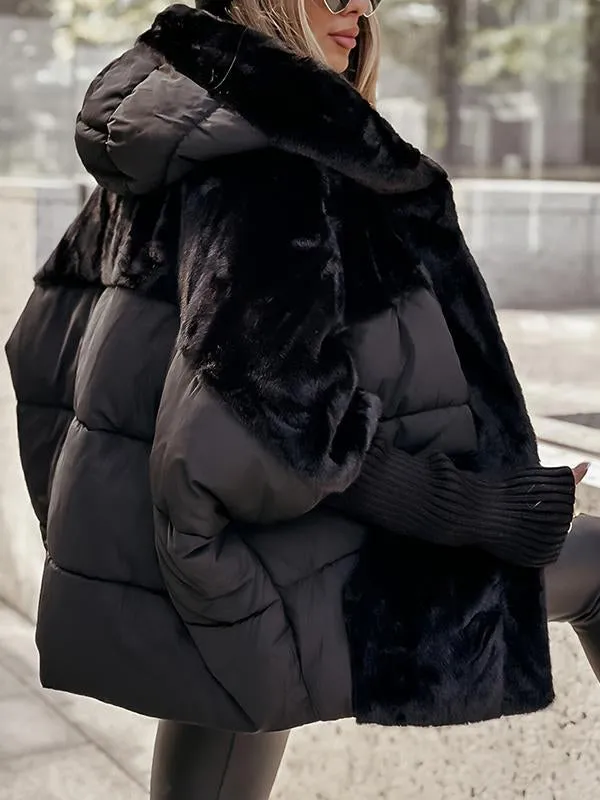Almeda | Hooded Mixed-Texture Jacket