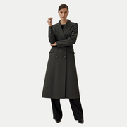 Josette | Grey Double-Breasted Coat