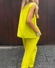 Zenneth | Sleeveless Two-Piece Set