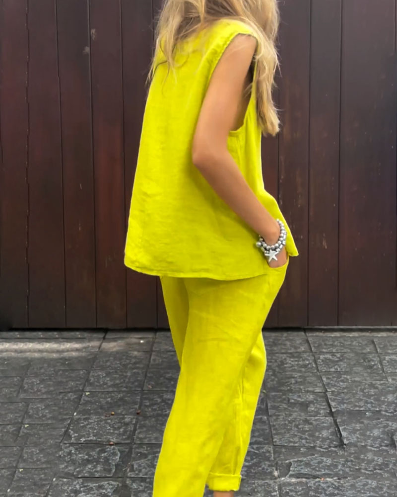 ZENNETH | SLEEVELESS CO-ORD SET
