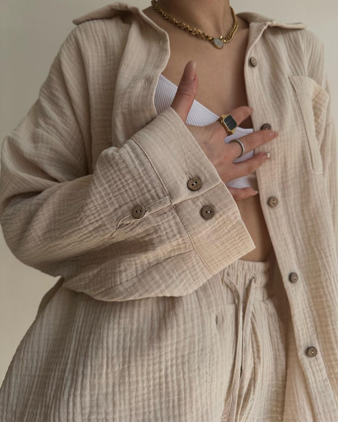 BRIGETTE | POCKET-DETAIL OVERSIZED CO-ORD SET