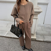 Jacklyn | Round-Neck Button Jacket