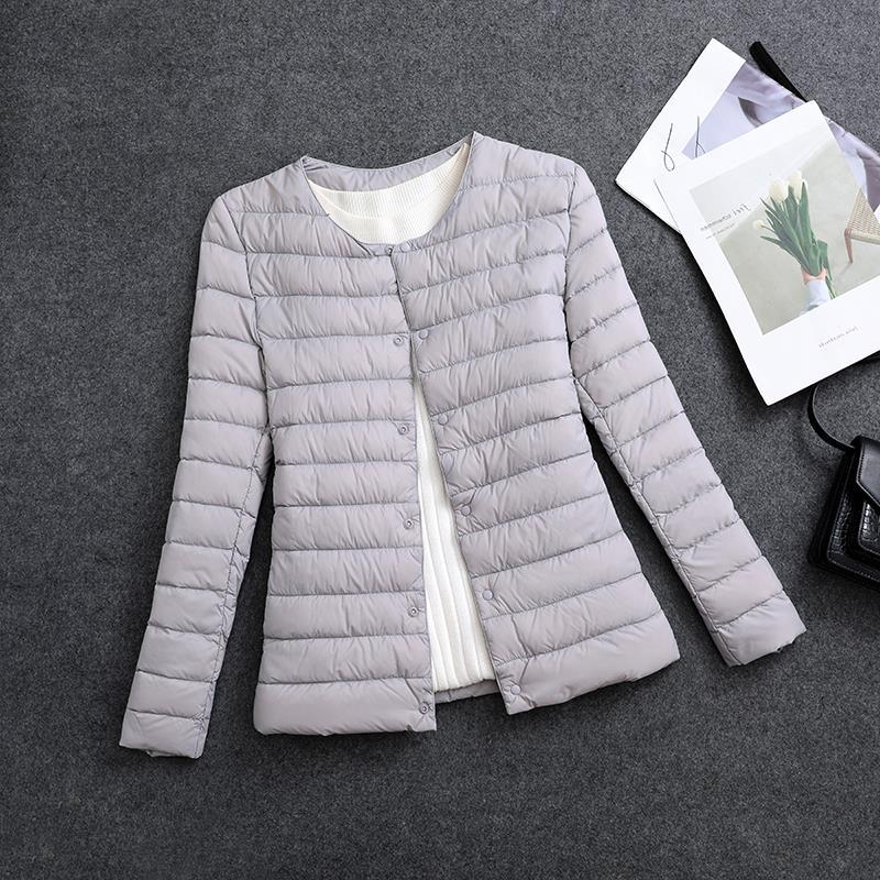 Rosamund | Lightweight Round-Neck Padded Jacket in Black