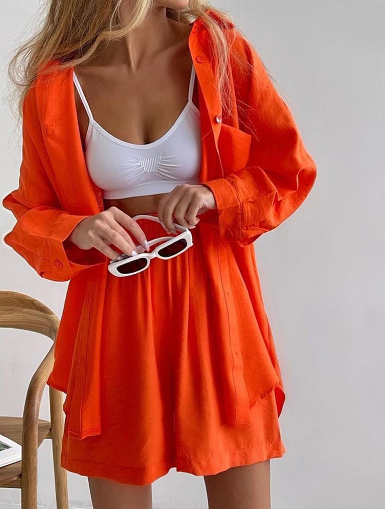 JESSICA | BUTTON-FRONT ELASTIC-WAIST CO-ORD SET