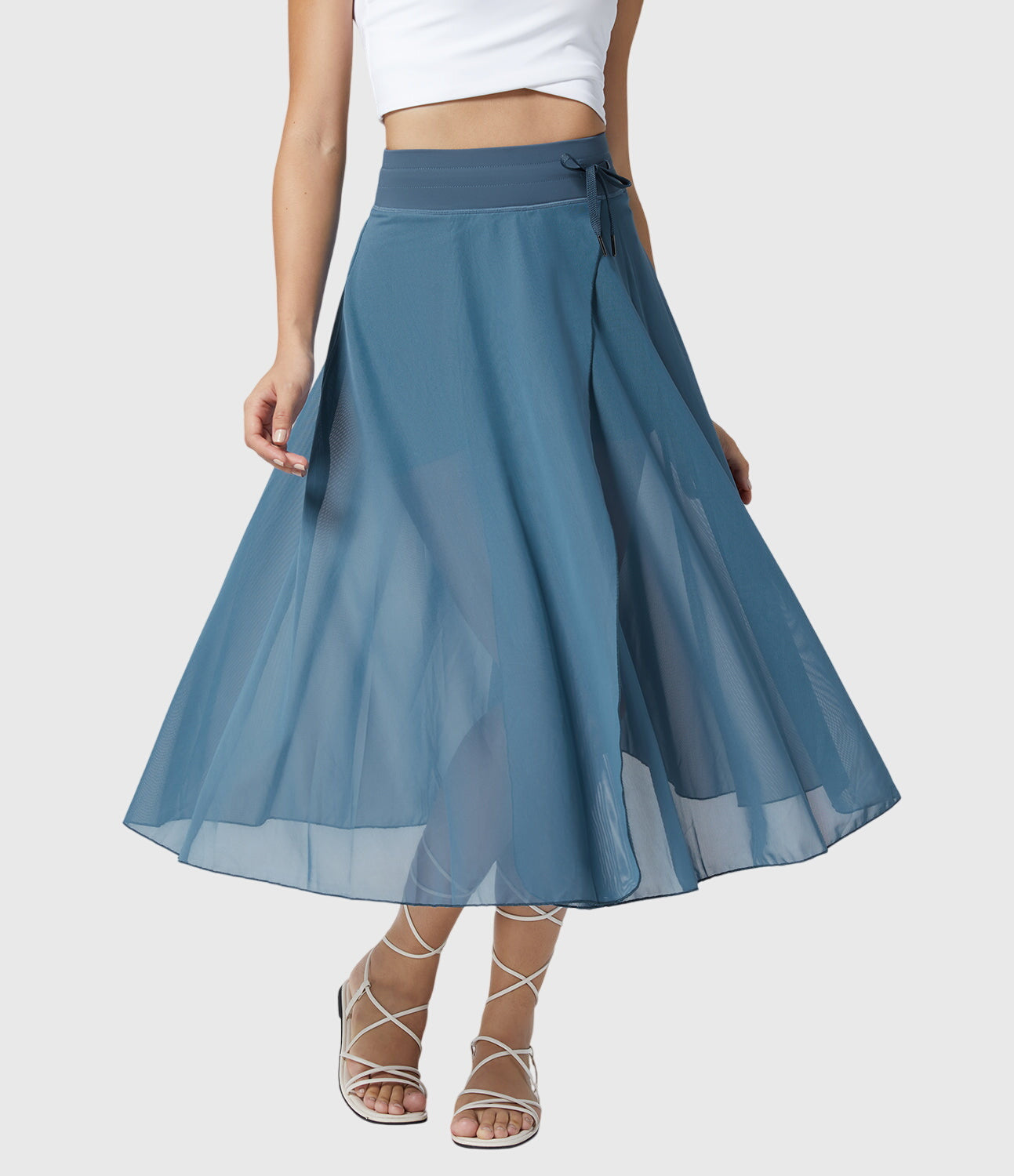 Melanie | Elegant 2-In-1 Smoke Skirt
