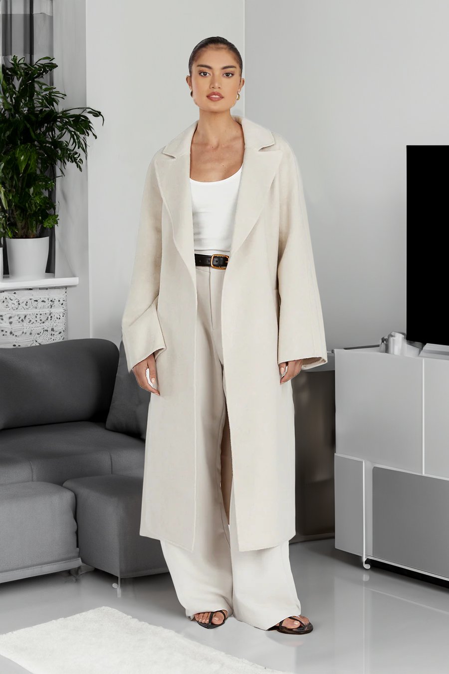 Kassie | Long Open-Front Coat