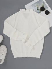 Lajuana | Ruffle-Trim Button Cardigan