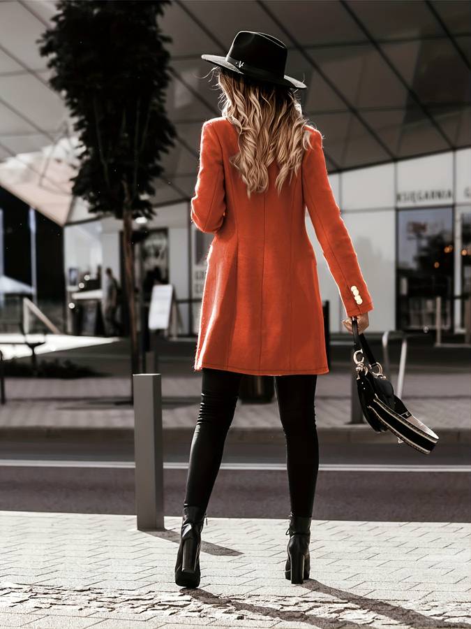 Tomasa | Double-Breasted Long Coat
