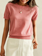 Robynn | Short-Sleeve Crew-Neck Jumper