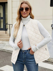 Enfys | Lightweight Quilted Sleeveless Gilet in White