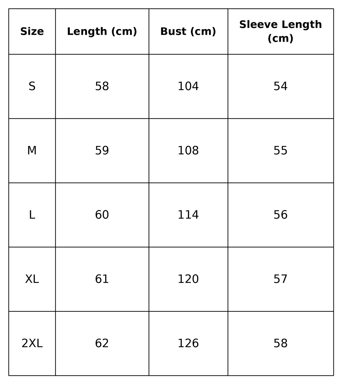 Size guide