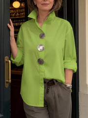 Claretha | Large-Button Shirt