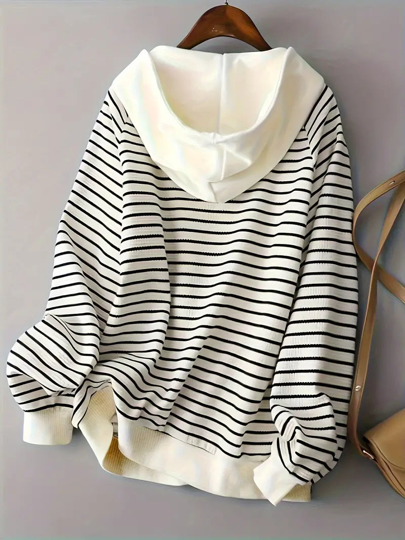 Felisha | Striped Zip Hoodie