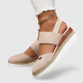 AMELIAH | QUILTED PLATFORM SANDALS