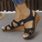 Ivah | Cut-Out Wedge Sandals