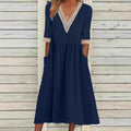 LIVIA | LACE POCKET-DETAIL DRESS