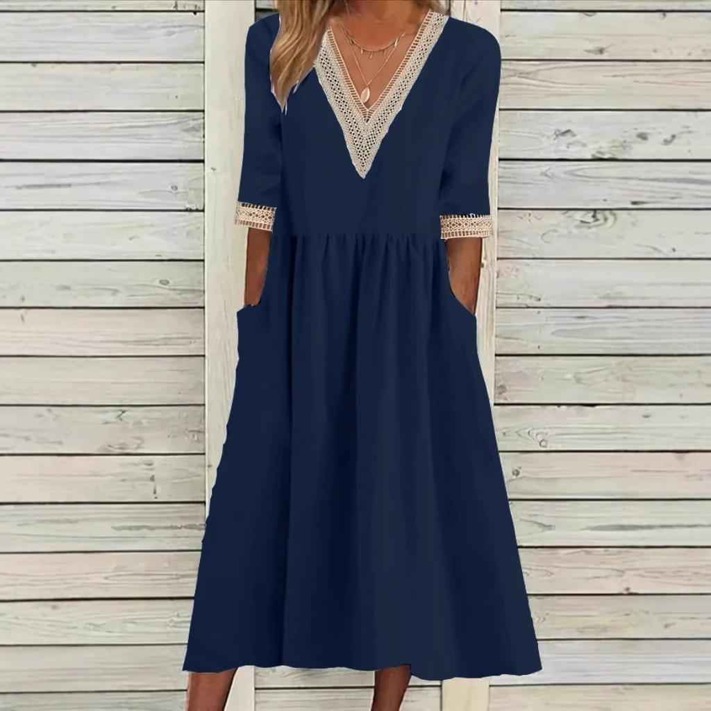 LIVIA | LACE POCKET-DETAIL DRESS