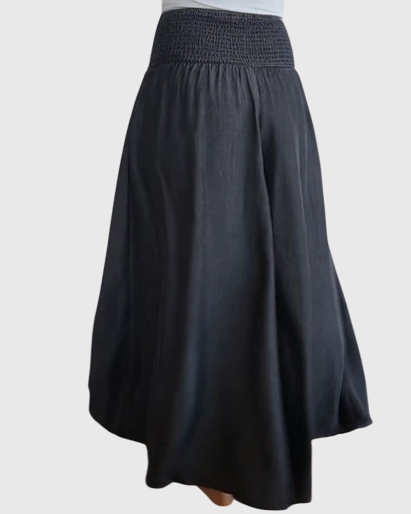 ISABELLA | POCKET-DETAIL ELASTIC-WAIST TROUSERS