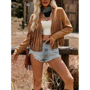Giuliana | Fringed Open-Front Jacket