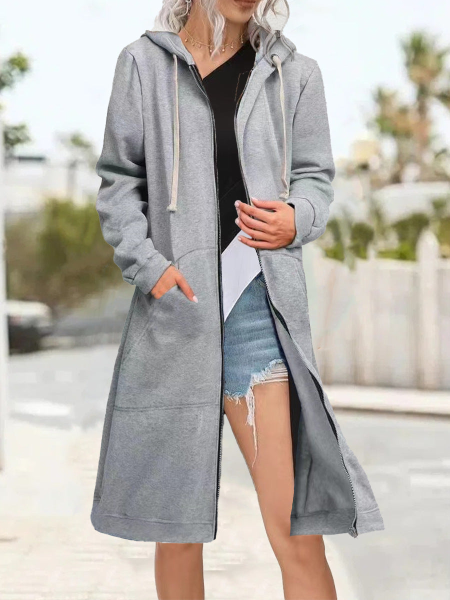 Maryalice | Hooded Long Zip Cardigan
