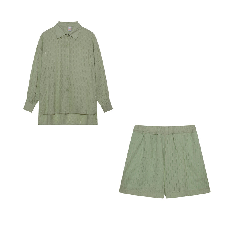 ELIZABETH | COTTON BUTTON-FRONT CO-ORD SET