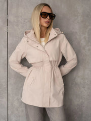 Dovie | Drawstring Hooded Parka