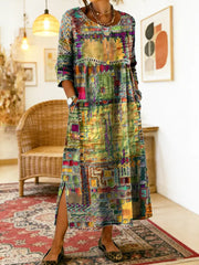 Eliana | Midi Printed Dress
