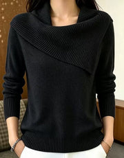 Inell | Asymmetric Foldover-Neck Jumper