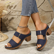 Irasema | Double-Strap Block-Heel Sandals