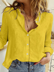 Lacresha | Gathered-Back Button Shirt