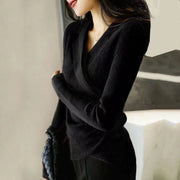 Calandra | Collared Wrap Jumper