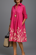 ARABELLA | COLLARED MIDI DRESS