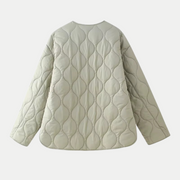Kaitlyn | Round-Neck Quilted Jacket