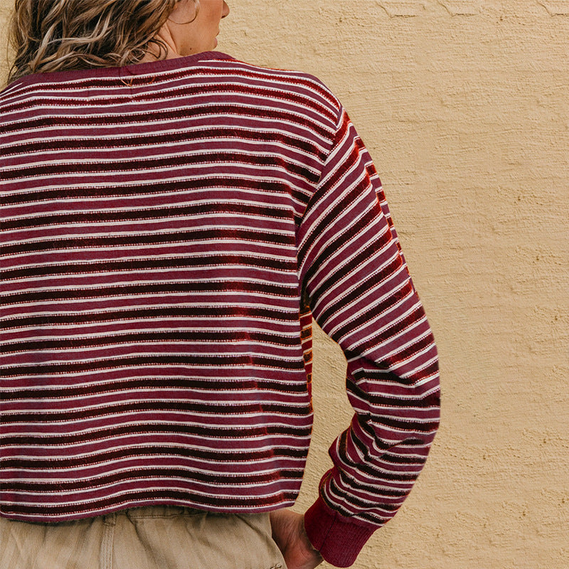Mignon | Striped Round-Neck Jumper