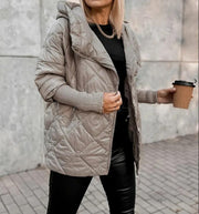 Zoie | Hooded Diamond-Quilted Jacket