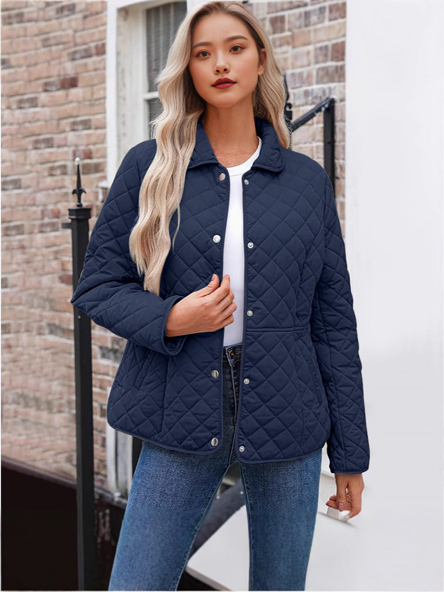 Erlinda | Point-Collar Quilted Jacket