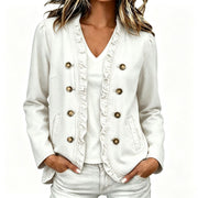 Raeann | Double-Breasted Denim Jacket