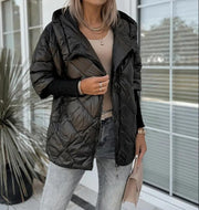 Zoie | Hooded Diamond-Quilted Jacket
