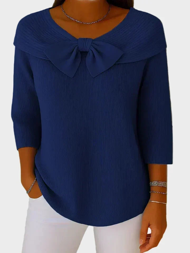 Aline | Soft And Elegant Jumper With Bow