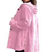 Tressie | Hooded Textured Button Coat