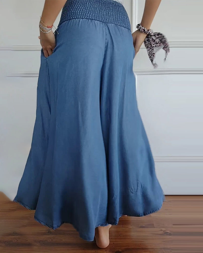 MIRA | HIGH-WAISTED ELASTIC-WAIST DRESS