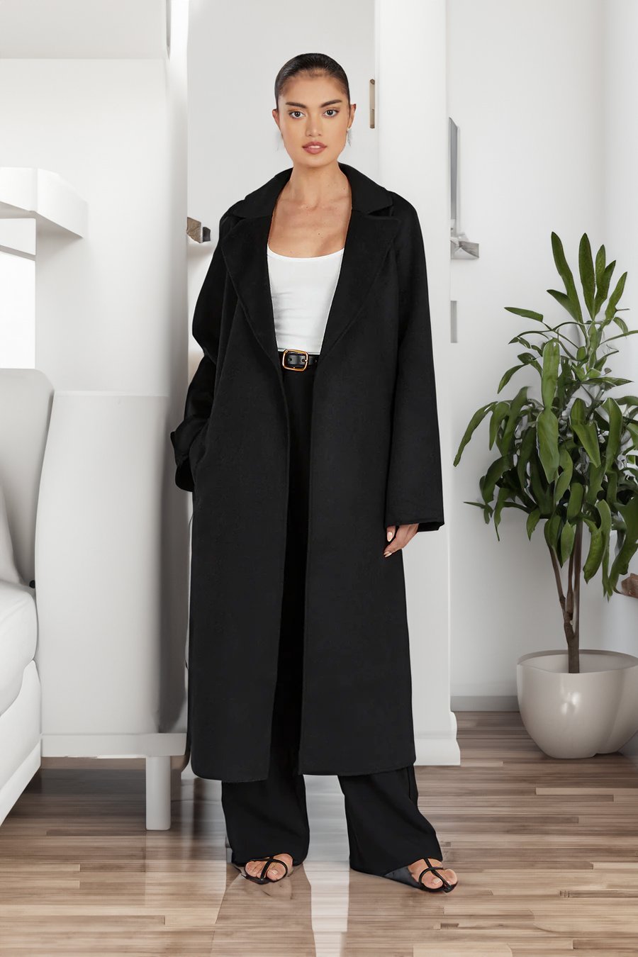 Kassie | Long Open-Front Coat