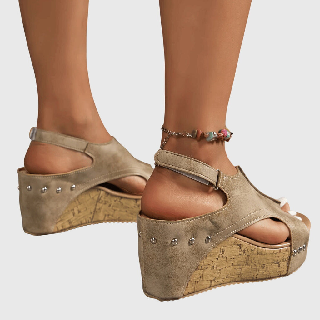LUCINDA | LEATHER LIGHTWEIGHT SANDALS