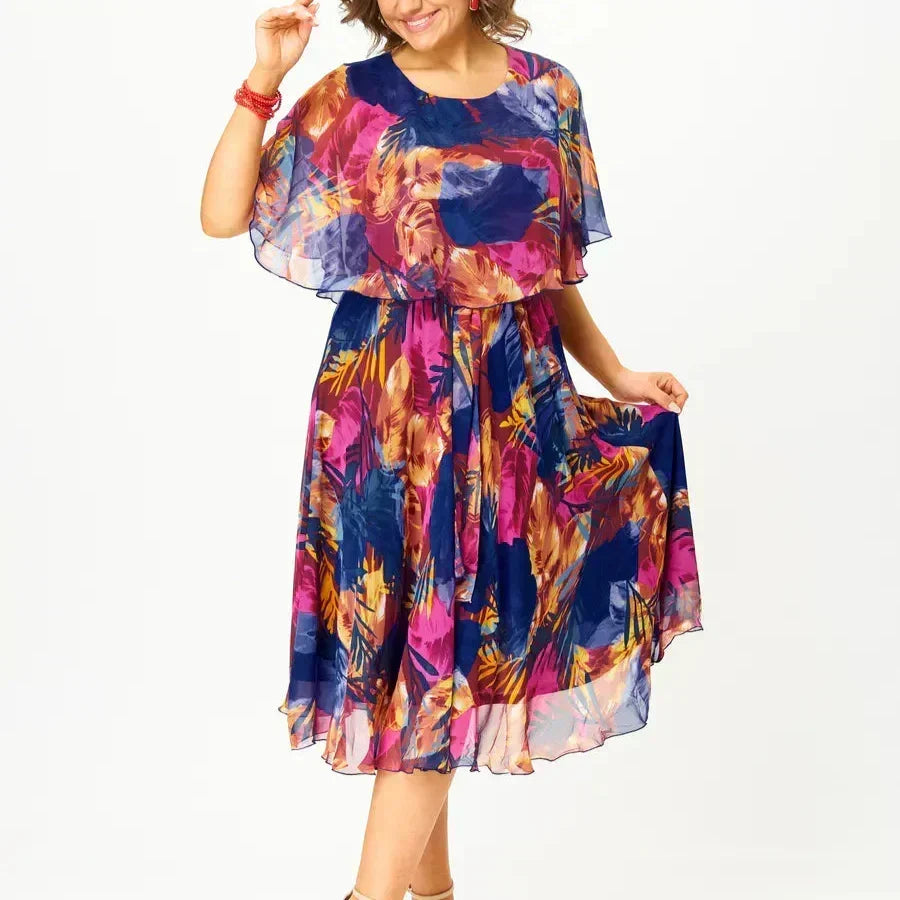 BARBARA | FLOWING PRINTED DRESS