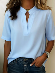 Lashell | Keyhole-Neck Blouse