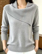 Inell | Asymmetric Foldover-Neck Jumper