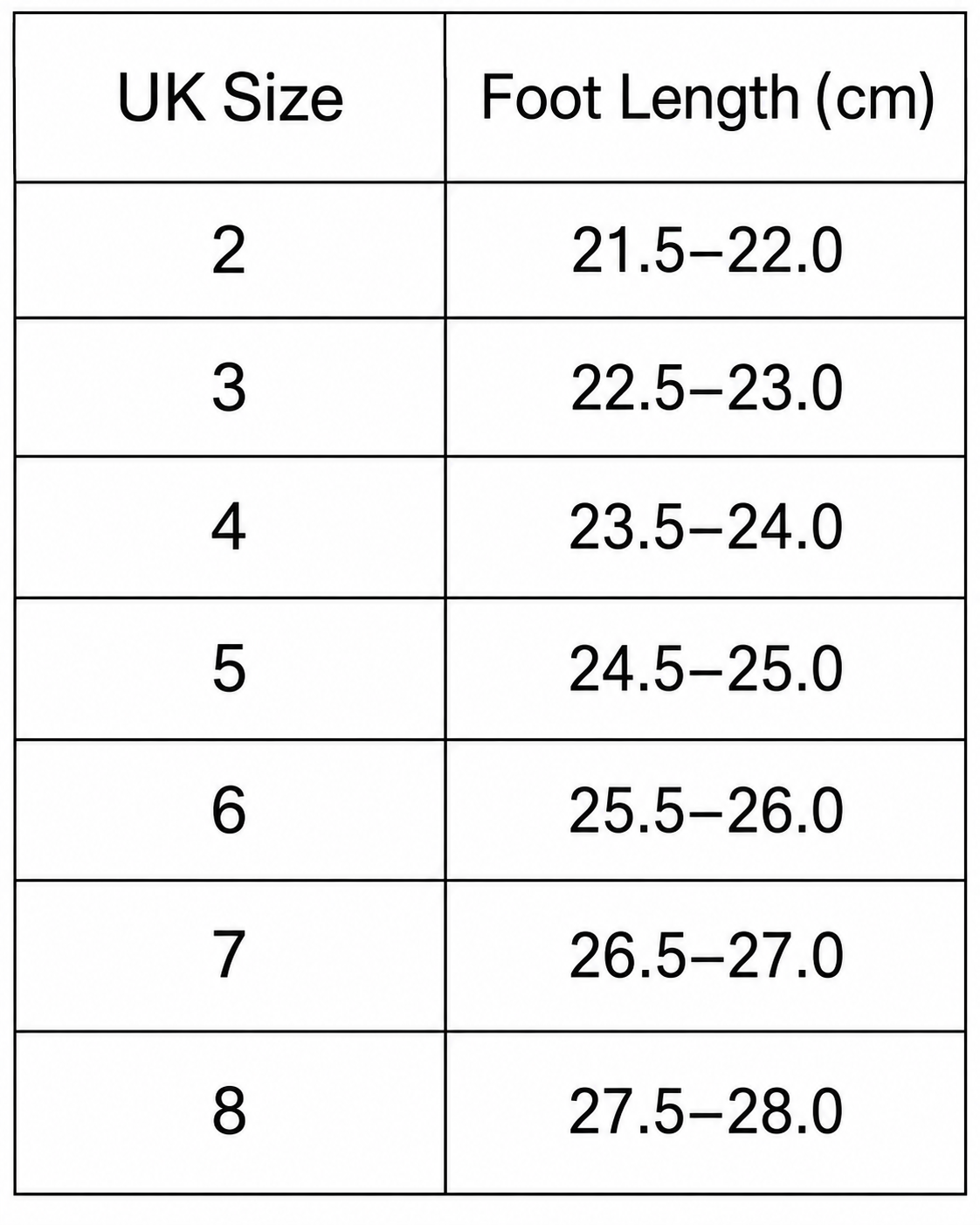 Size guide